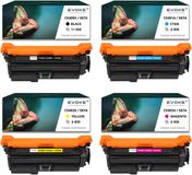 Evoke Set van 4 HP 507X CE-250X CE-400X CMYK Printer Tonercartridges