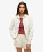 Superdry Athletic Essentials Short Tonal Zip Hoodie, Crème, Taille: 44