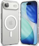 Ringke Fusion Magnetic | Hoesje Geschikt voor Apple iPhone Air | Compatibel met MagSafe / Qi2 | Back Cover met Militaire Standaard | Matte Transparant