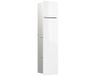 Emco Asis module pure, inbouw, deurscharnier links, tweedelig glasfront, 730x170mm, met reserverolbakje, wit