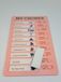 Jumada's - Carte perforée rose pour l'autodiscipline - Tableau des tâches pour enfants et adultes - Planificateur avec 5 cartes blanches remplaçables