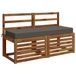vidaXL Zitkussen SOEST 100% Polyester Grijs 120 x 40 x 10 cm