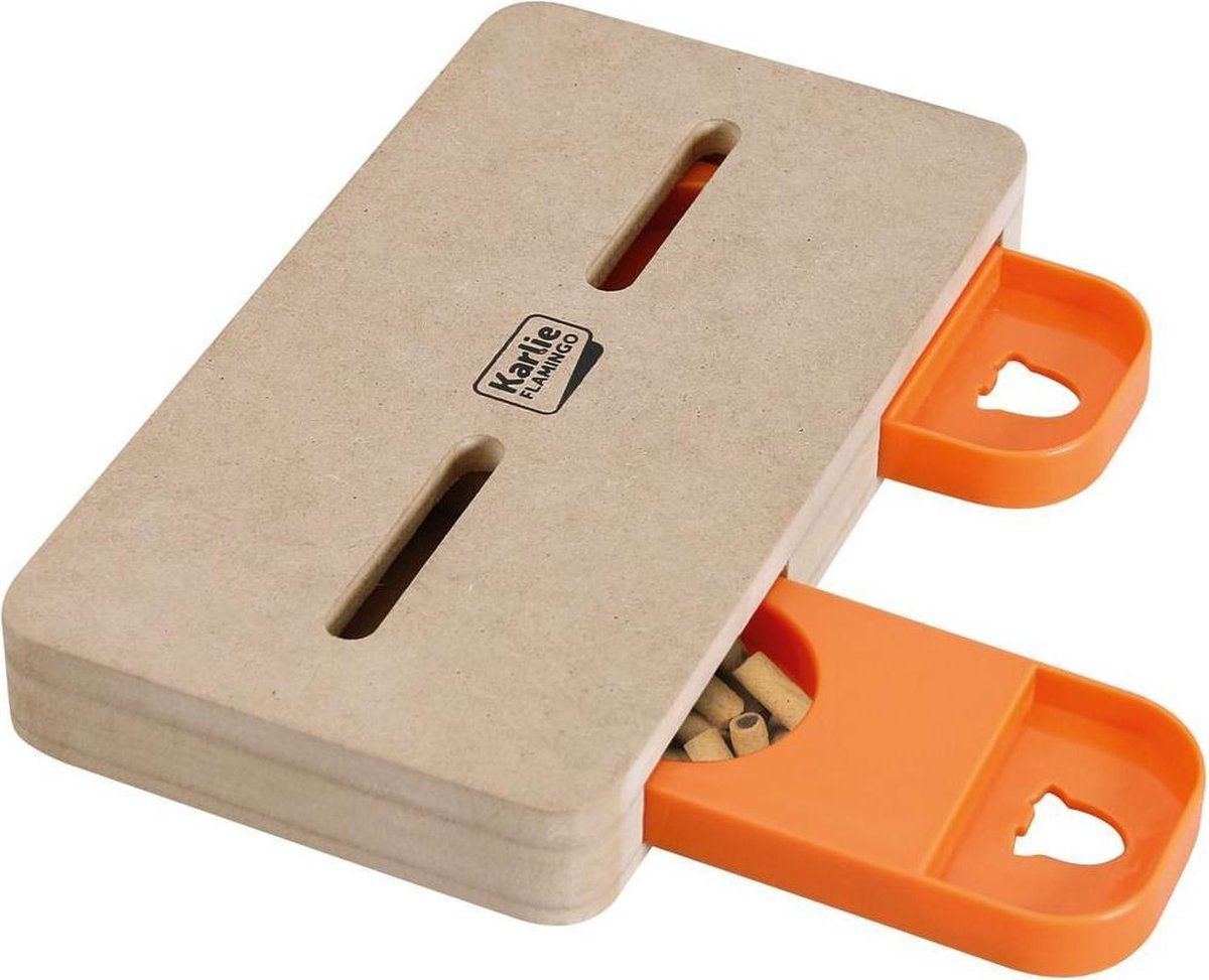 FLAMINGO Wooden braun train peano 22x12cm