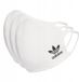 Adidas - Gesichtsmaske - Wiederverwendbar - 3er-Pack - Weiß - Polyester