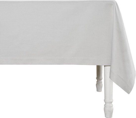 De Witte Lietaer Kalahari Tafellaken - 170x220 cm - Katoen - Grijs/wit