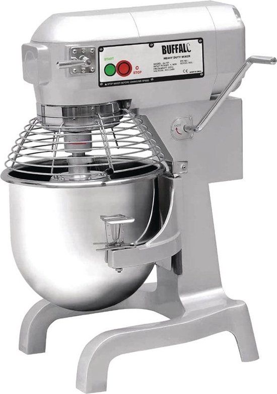 Buffalo Planetaire Mixer - 20 Ltr - RVS - 1100W - Grijs