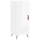 vidaXL Dressoir Hoogglans Wit Houtvezel 34,5x34x90 cm