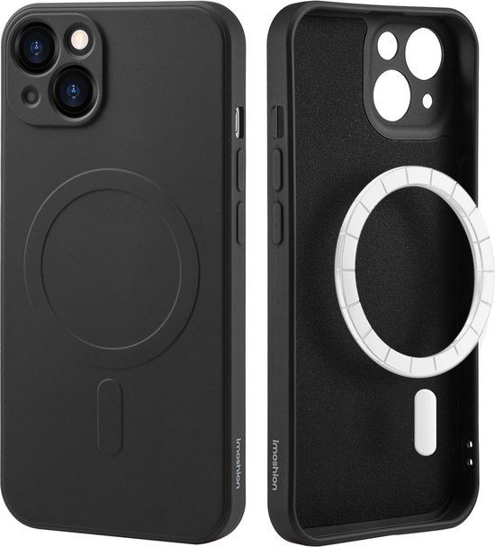 iMoshion Hoesje iPhone 13 - Siliconen Backcover - Zwart