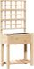 vidaXL Jardinière beige 71 x 38 x 152 cm bois d'épicéa massif