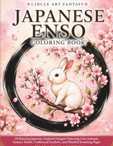 Japanese Enso Coloring Book: 29 Relaxing Japanese-Inspired Designs