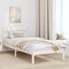 Maison Exclusive - Cadre de lit avec tête de lit, blanc, 90 x 190 cm, pin massif