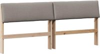 vidaXL - Gestoffeerd hoofdbord - Taupe - 200 cm - Massief grenenhout