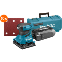Makita BO4555K + Makita Schuurstrook 114x102 mm K120 (10x)