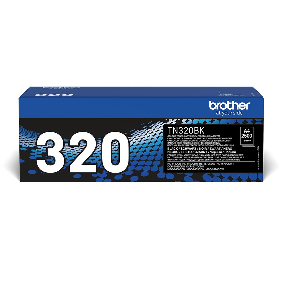 Brother TN-320BK Toner Cartridge - Black - Original