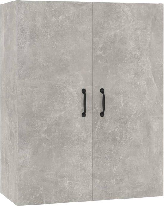 vidaXL Hangkast - 69,5x34x90 cm - Bewerkt Hout - Betongrijs