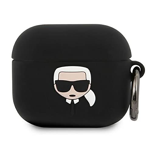 Karl Lagerfeld Siliconen cape Traseira Klaca3silkhbk Airpods 3 Cover Preto Iconik