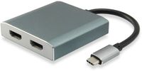Equip USB-C Male to HDMI 2.1 Female Adapter, 0.15m, Grey