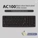 AC100 Mécanique - 100 touches - Touches interchangeables (hot-swap) - Connexion USB filaire - Disposition du clavier anglais - Gift Scroll