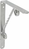 AMIG Plankdrager/steun/beugel Decoratief - metaal - zilvergrijs - H250 x B200 mm - Tot 60 kg