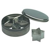 Piazza 285536 Set van 6 Koekjes Snijder In Tin, Ster