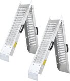 Monzana Oprijplaat Brug - 2 Stuks Opvouwbaar tot 400Kg - Zilver