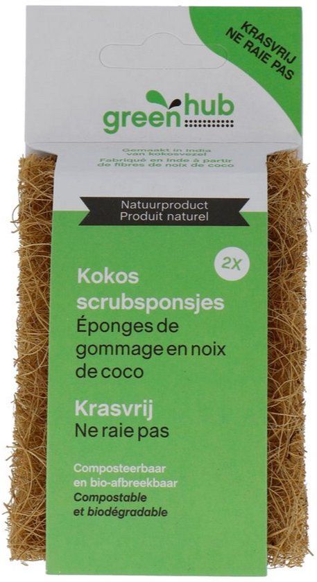 GreenHub Kokos Scrubspons 2ST
