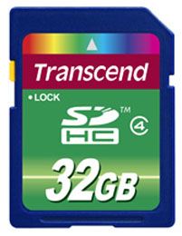 Transcend 32GB SDHC Class 4