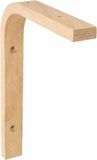 Amig - Plankdrager - 200 x 150 x 18 x 11 mm - Maximale belasting 15 kg - Houten drager voor planken en rekken - Inclusief schroeven en bouten - Beukenhout