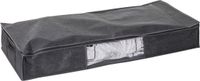 5five Dekbed/kussens opberghoes - antraciet grijs - met vacuumzak - 100 x 45 x 15 cm