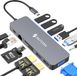Siltcon® 13 in 1 Docking Station Laptop - USB C Hub - 2x HDMI 4K - 100W - RJ45 - VGA - USB 3.0 - USB-C - SD/TF - Audio - Spacegrey - 2025 model