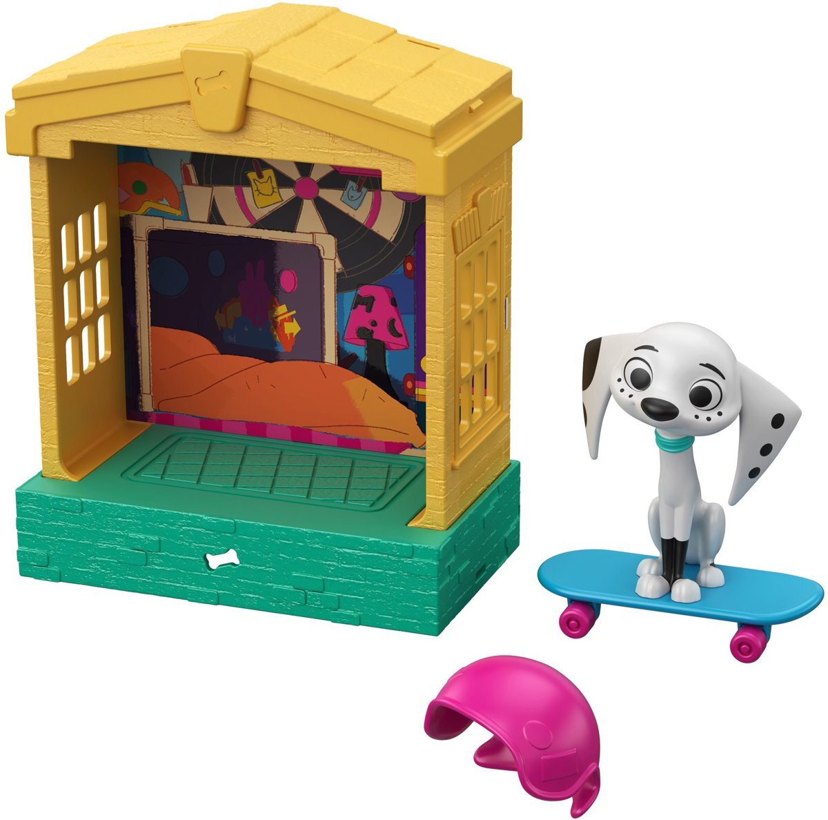 Mattel 101 Dalmatian Street Hondenhuis & Dolly - Speelfiguur