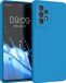 kwmobile telefoonhoesje geschikt voor Samsung Galaxy A53 5G - Hoesje met siliconen coating - Smartphone case in neon blauw