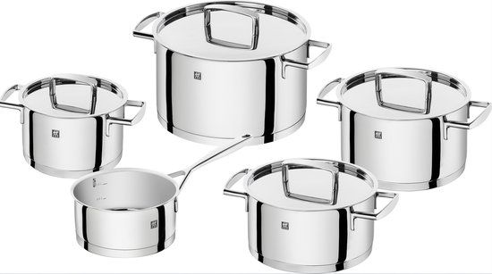 Zwilling Passion Pannenset - 5-Delig - RVS - Geschikt voor alle warmtebronnen