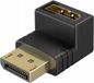 Merkloos goobay DisplayPort Hoekadapter 90° Omhoog - 8K 144Hz