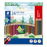 STAEDTLER Noris colour 185 Kleurpotloden – 24 kleuren, gerecycled hout