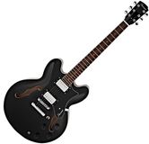 Hartwood Revival Semi-akoestische Gitaar, Jet Black