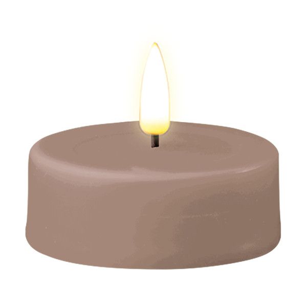 LED Waxinelicht - 6.1 x 4.5 cm - Rosé - 3D Vlam - 2 stuks - Deluxe HomeArt