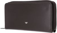 Golden Head Leren portemonnee Polo RFID Protect RV-Damenbörse 2803 Dunkelbraun donkerbruin
