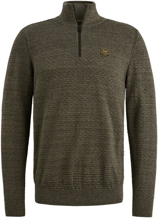 PME Legend Half Zip Groen Half zip collar cotton moulin PKW2510301/6389 - L - Men