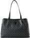 GUESS Wilder Travel Tri Compartment Tote Charcoal donkergrijs