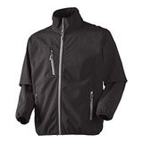 J.A.K. 61631204 Serie 6163 96% polyester/4% spandex softshelljas met 3-laags TPU-membraan, zwart, XL maat