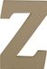 Decopatch Letter - 20 cm - Papier marche - Letter Z