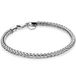 ZINZI zilveren schakelarmband vossenstaart 4mm breed ZIA1925