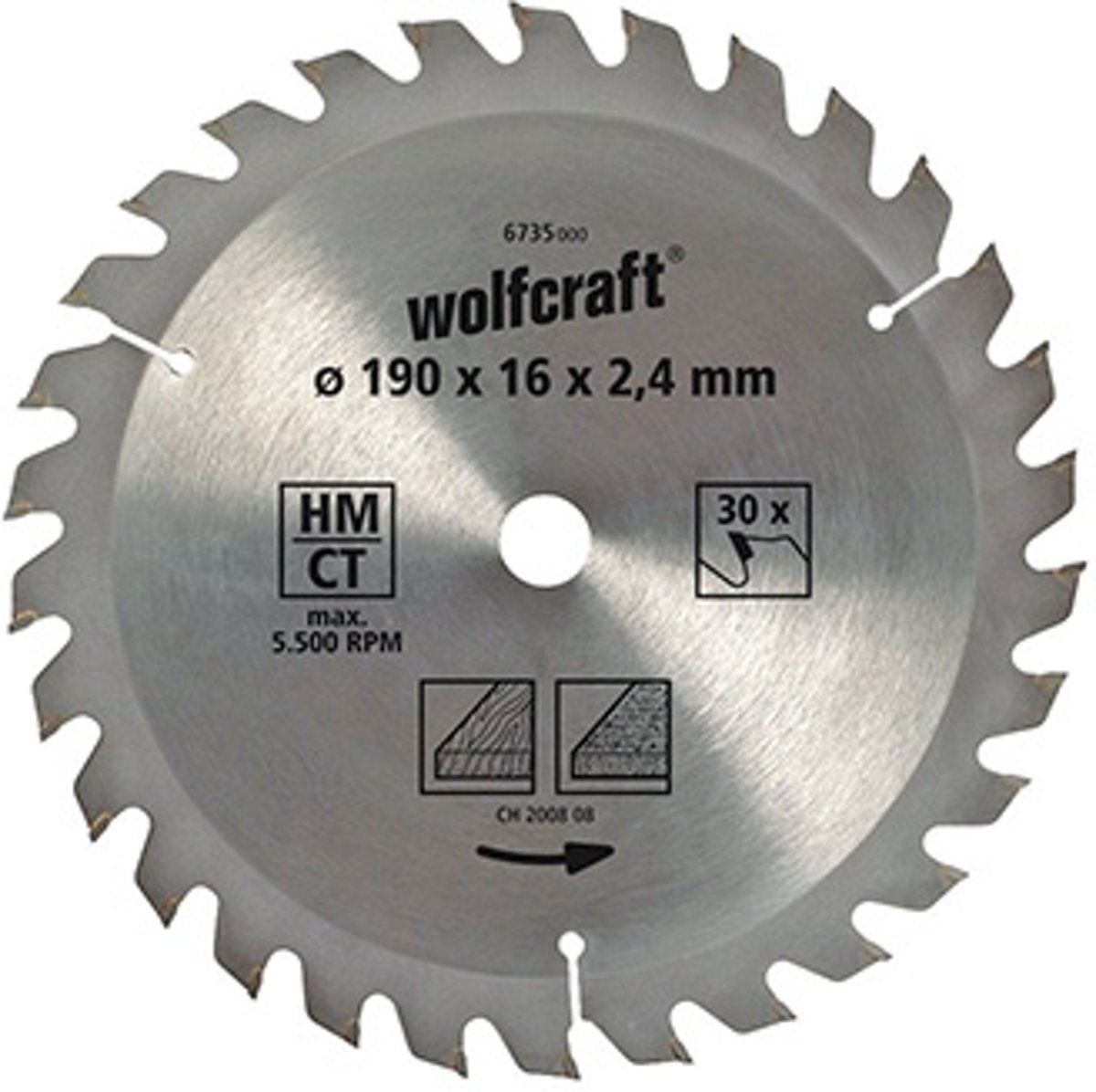 Wolfcraft 1 circular saw blade 6733000