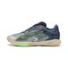 PUMA Accelerate NITRO™ SQD 4 FOREVER.BETTER. Handbalschoenen Uniseks, Blauw/Zwart/Grijs, Maat 43
