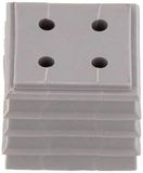 CONTA-CLIP 28597.6 kabeldoorvoersysteem Kdsclick, afdichtingselement KDS-De 4x2-3 Gr, montage: Stekken, lengte x breedte: 20, 3 mm, kabeldiameter max.: 3 mm, IP 66, kleur: grijs, 10 stuks