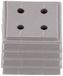 CONTA-CLIP 28597.6 kabeldoorvoersysteem Kdsclick, afdichtingselement KDS-De 4x2-3 Gr, montage: Stekken, lengte x breedte: 20, 3 mm, kabeldiameter max.: 3 mm, IP 66, kleur: grijs, 10 stuks