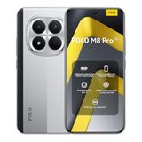 XIAOMI POCO M8 Pro Smartphone 12+512GB Silver 6500mAh(typ) Battery | 6.83\" CrystalRes 1.5K AMOLED Display, Snapdragon® 7s Gen 4, 50Mp Light Fusion 800 with OIS, IP68 Dust and Water Resistance