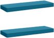 vidaXL - 2-delige Bankkussens VUGHT 100% Polyester Lichtblauw