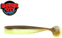 Lunker City Shaker 4.5inch / 11,25Cm 8st. Green Pumpkin Chartreuse